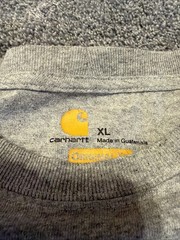 Carhartt Men’s Size XL Original Fit Gray Logo Long Sleeve Sleeve K231