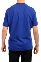 Versace Men’s Blue Logo Print Crewneck Short Sleeve T-Shirt US 2XL IT 56
