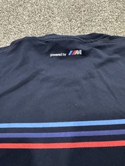 BMW Motorsport Navy L Men’s Crew Neck T-Shirt Short Sleeve Logo Graphic Print