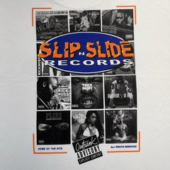 Outrank Brand Men’s Slip N Slide Records T-Shirt 2 Sided Graphic T-Shirt XL