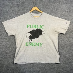 Public Enemy / Minor Threat Graphic Band Rap Tee Mens 2XL Big Graphic Punk