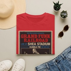 Grand Funk Railroad Shea Stadium fan fiction concert Poster T-Shirt Vintage