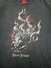 VINTAGE JNCO Jeans Men’s XL Black Double-Sided Graphic Skull Crew Neck T-Shirt