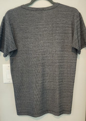 Vintage Versace Jeans Couture V-Neck Short Sleeve Shirt Gray Black Gold Logo S