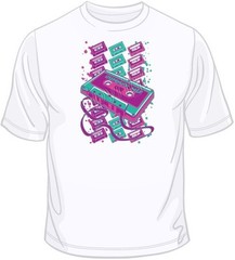 Cassette Tapes – Neon T Shirt You Choose Style, Size, Color Up to 4XL 10200