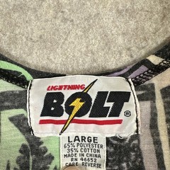 VTG Lightning Bolt Brand Tank Top Large Fish & Totems Pastel Multi