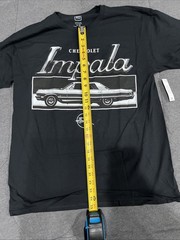 CHEVROLET IMPALA Officially Licensed T-Shirt Black Size Large