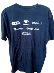 NEXT LEVEL T-Shirt adult Size L dark Gray Short Sleeved w/logo Comfy -New