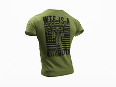 WTF is a Kilometer T-shirt Humor Sarcastic American Patriotic USA Gun T shirt
