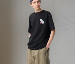 GU Graphic T-Shirt COCHAE Tee Japan Limited NEW Fuku New Happy Japanese Black