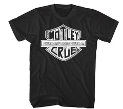 Motley Crue Road Sign Biker Heavy Metal Rock T-Shirt