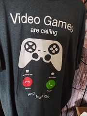 Video Games Are Calling Mens Graphic Tee- 2XL- Gaming