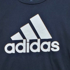 Adidas T-Shirt Men’s L Black Crew Neck Graphic Pullover Easy Care Stretch Casual