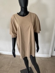 Dickies Mens 3XL Tan Pocket T Shirt Heavyweight Cotton Workwear Tee
