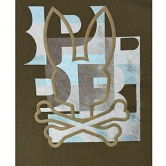 Psycho Bunny Zealand Graphic Applique Logo Tee black/blue 3/XS $60