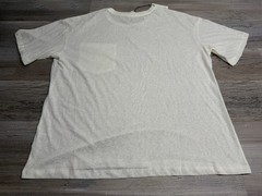 Flawless Men’s White Linen Blend Pocket Tee Shirt XL NWT Relaxed Fit Crewneck