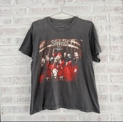 Vintage 1999 90s Slipknot Self Titled First Album Promo Tour Tee Faded Metal M
