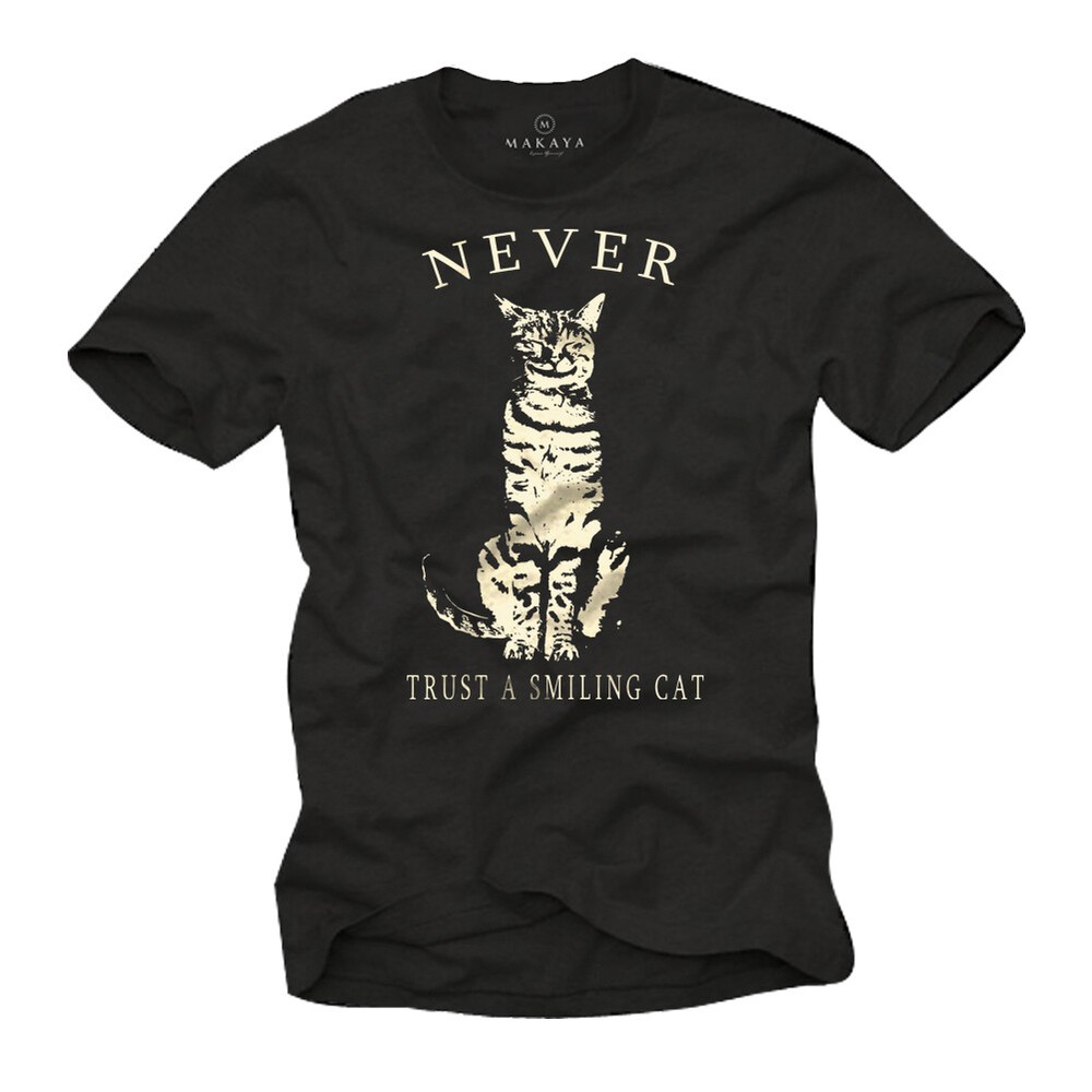 Funny Sayings Nerd Mens T-Shirt with Cat – Cool Men Cats Shirt