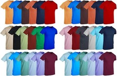 BILLIONHATS 36 Pack Mens Cotton Short Sleeve Lightweight T-Shirts, Mixed Colors