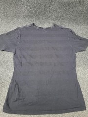Under Armour Shirt Mens Large Black HeatGear Logo Crew Neck Moisture Wicking