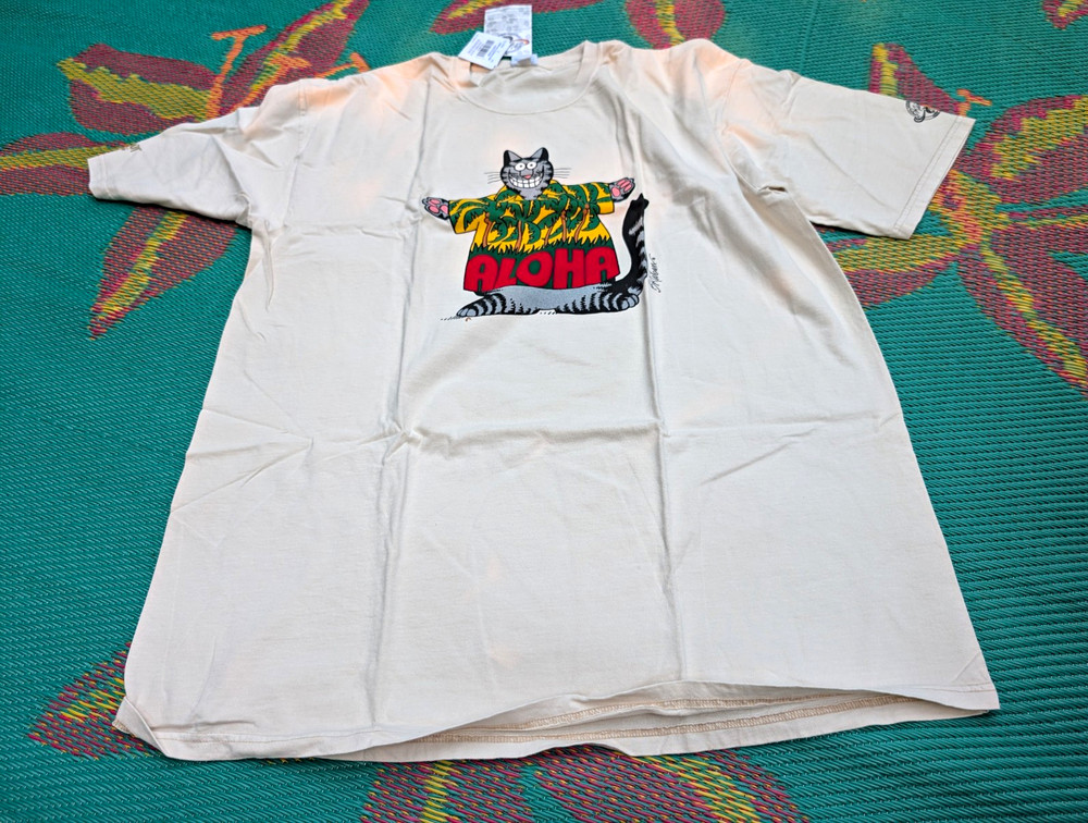 Aloha Size 2XL Crazy Shirts B. Kliban Cat Short Sleeve Crew Neck