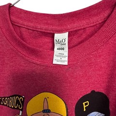 M&O Gold Backyard Sports Pittsburgh Pirates Tee Mens Small Red NEW Graphic Shirt
