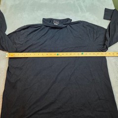 L.L. Bean Turtle Neck Men XL Traditional Fit Long Sleeve Solid Black 100% Cotton