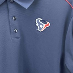 Nike NFL Houston Texans On Field Polo Golf Shirt Dri-Fit Navy Men’s Size Large L