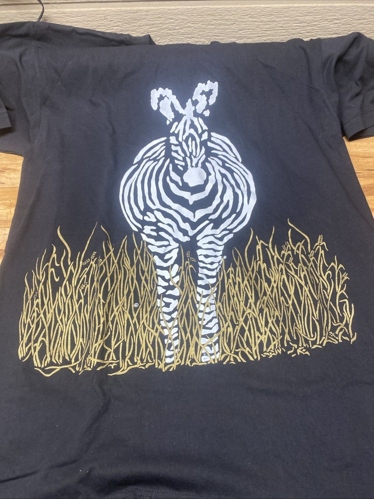 Tinga Tinga 100% Cotton Large Long T Shirt or Pajama Top Front & Back of Zebra
