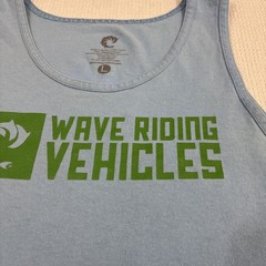 WRV Tank Top Shirt Logo Graphic Print Wave Riding Vehicles Surf Shop Virginia