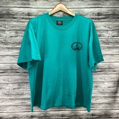 Vintage Hobie Shirt Mens XL Turquoise Outdoor Hiking Graphic Tee USA 90s