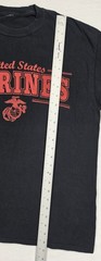 US Marines T Shirt Black Red Eagle Globe Anchor Military Graphic Tee Large