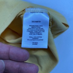 Columbia Shirt Mens Large Yellow Pocket Crewneck Cotton Casual Outdoors