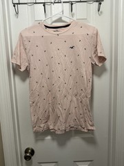 Hollister Must Have Collection Pink T Shirt Small Crew Neck Short Sleeve