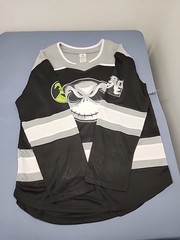 New Jack Skellington Hockey Jersey Disney Embroidered Back Graphic Print Front