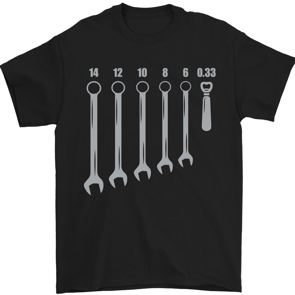 Beer Spanners Funny Mechanic T-Shirt DIY Alcohol Humor Graphic Tee