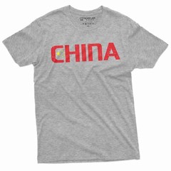 Men’s China T-shirt Chinese Flag Coat of Arms PRC People’s Republic of China Tee