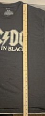 ACDC Back In Black T Shirt XL Black Rock Band Graphic Tee