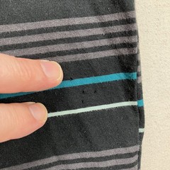 Nike Mens Striped Short Sleeve Ringer T-Shirt Blue Teal Cotton Large FD1358-451