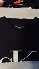Calvin Klein Jeans Men’s Black CK Logo Graphic Print Crew Neck T-Shirt Size L