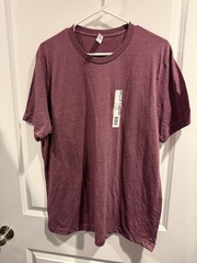 👕BELLA + CANVAS 👚 Unisex Heather CVC Tee T-Shirt Maroon Sz XL 🆕