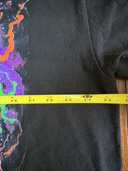 Tiger Psychedelic Neon Sparkle Glow Art To Wear Colorful TShirt XXL