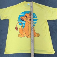 Disney The Lion King Simba Graphic T-Shirt Yellow Adult XL Port & Company Tee