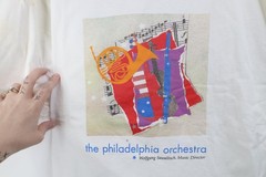 Vtg Y2K Mens XL Thrashed 2001 Tour The Philadelphia Orchestra Sawallisch T-Shirt