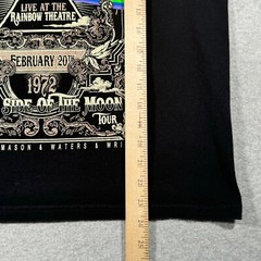 Pink Floyd Shirt Adult Small Black Live at the Rainbow English Rock Band Music