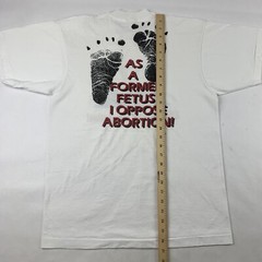 VTG 90s Life Beings At Conception Pro-Choice T-Shirt Adult Medium Child Abortion