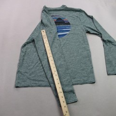 Patagonia Shirt Mens Small Long Sleeve Crew Neck Green Outdoor Lightweight