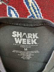 Discovery Channel Shark Week Shirt Black Men Medium Great White Shark 2011