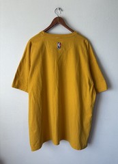 Vintage Nike Lakers Center Swoosh Heavyweight Embroidered Yellow T Shirt XXL