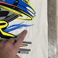 VTG NASCAR Winston Cup Tour 1997 T-Shirt Adult L Checkered Flag Racing Deadstock